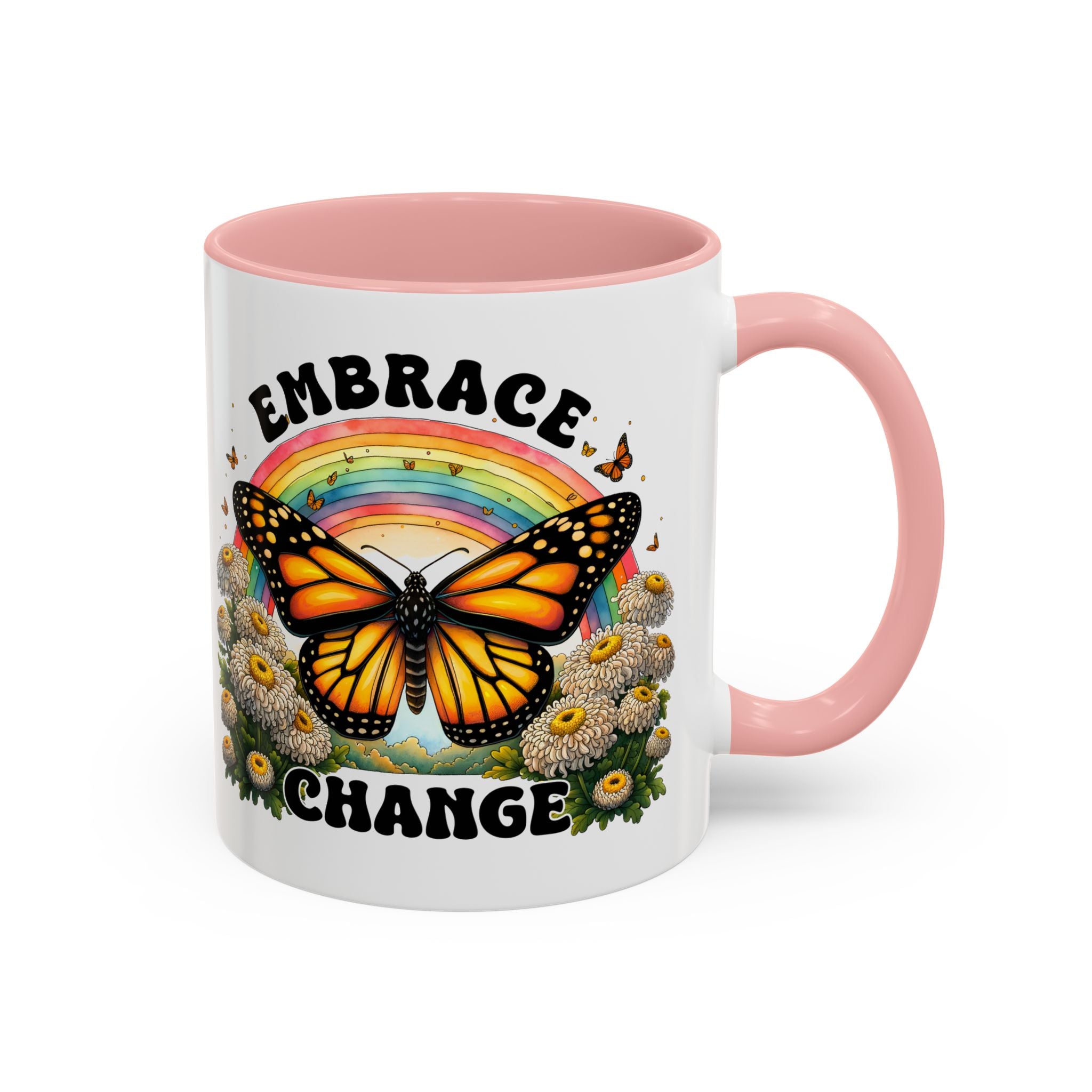 Embrace Change Butterfly Coffee Mug – Inspirational Gift for Nature Lovers