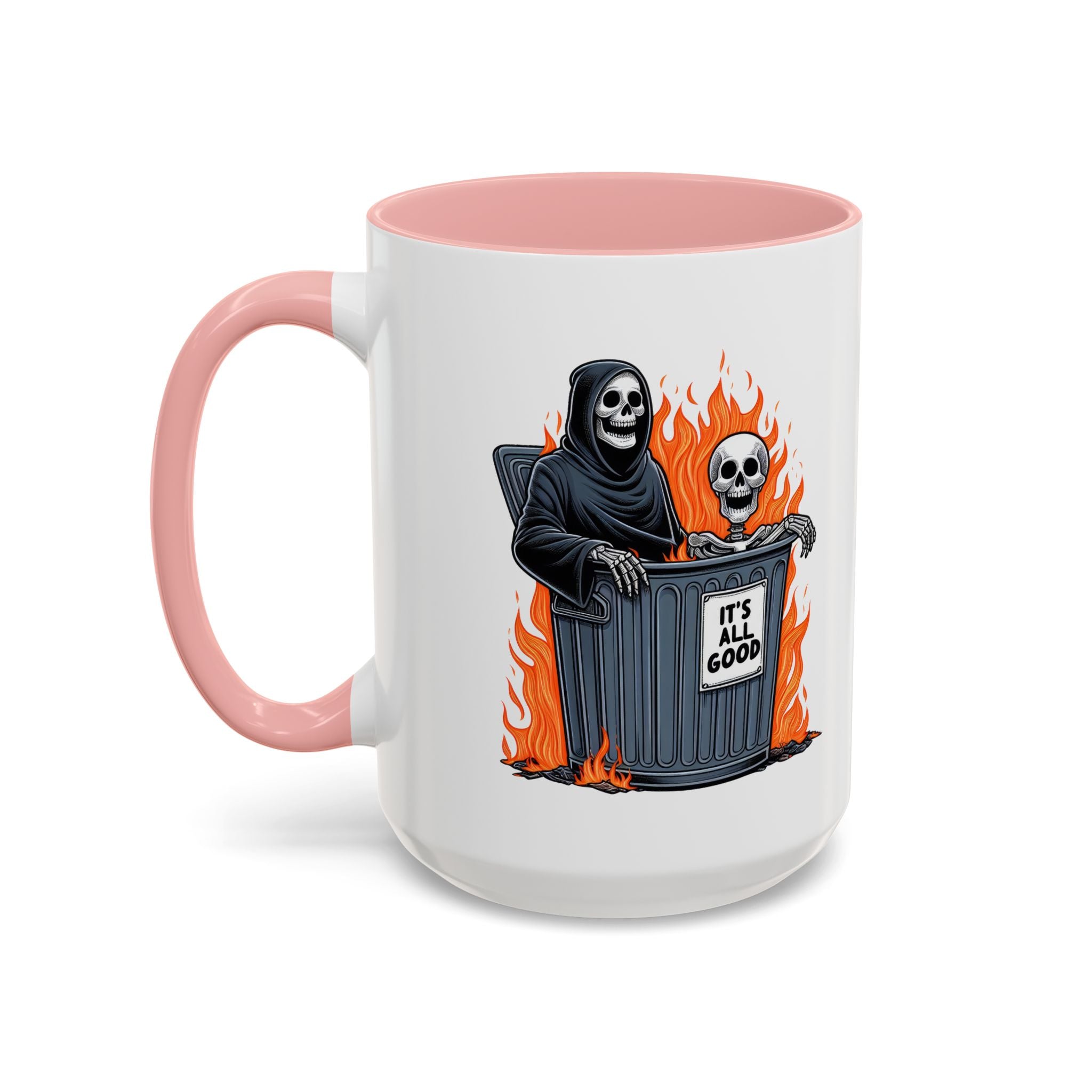 Funny Grim Reaper Coffee Mug - Perfect for Halloween, Gift for Friends, Quirky Kitchen Decor, Novelty Drinkware