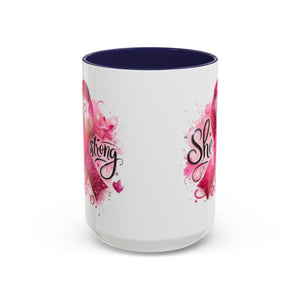 Empowering Pink Ribbon Coffee Mug - Gift for Survivors, Breast Cancer Awareness, Motivational Mug, Inspirational Drinkware, Self-Care Gift