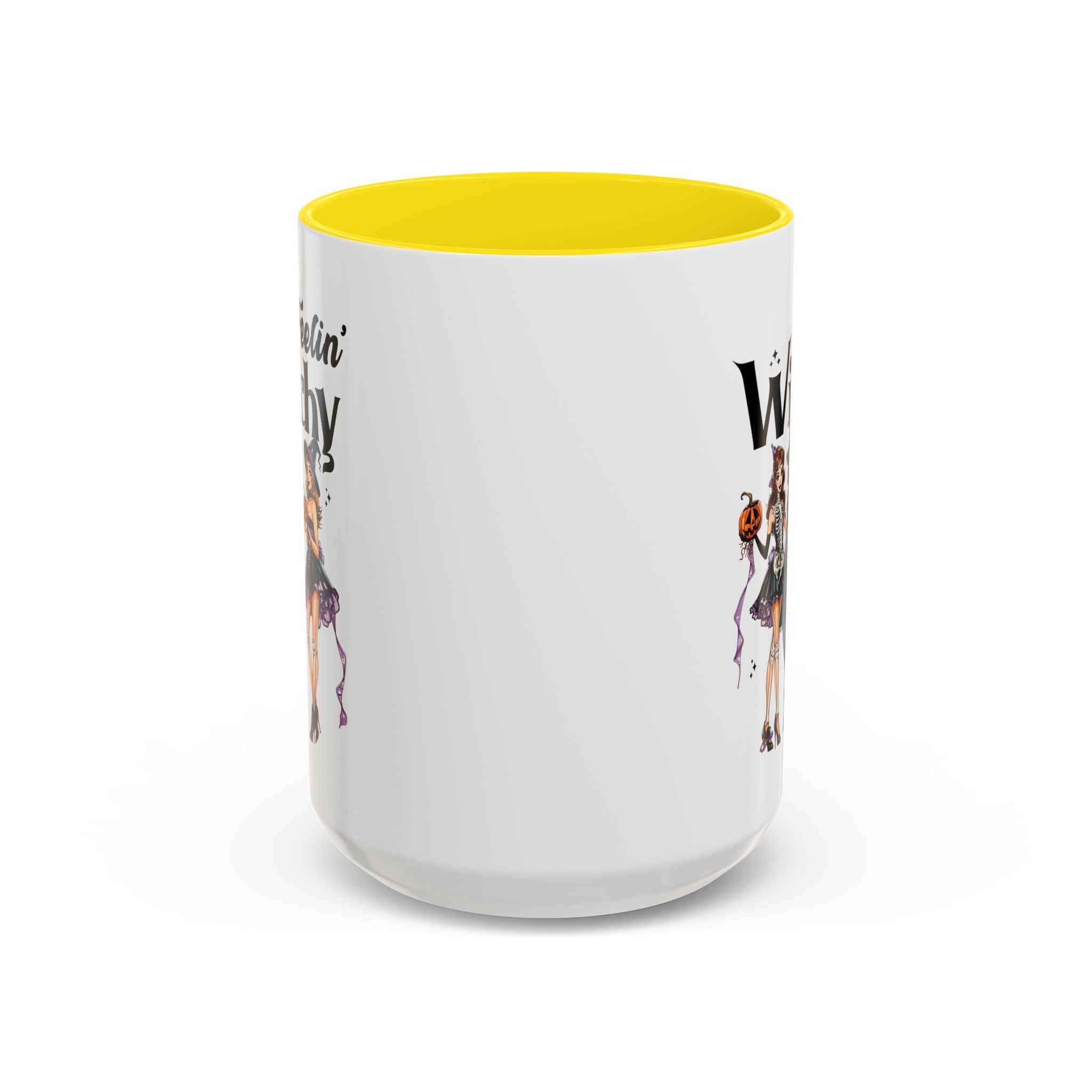 Witchy Accent Coffee Mug - Spooky Halloween Mug, Witchy Decor, Gift for Her, Fall Coffee Cup, Party Mug