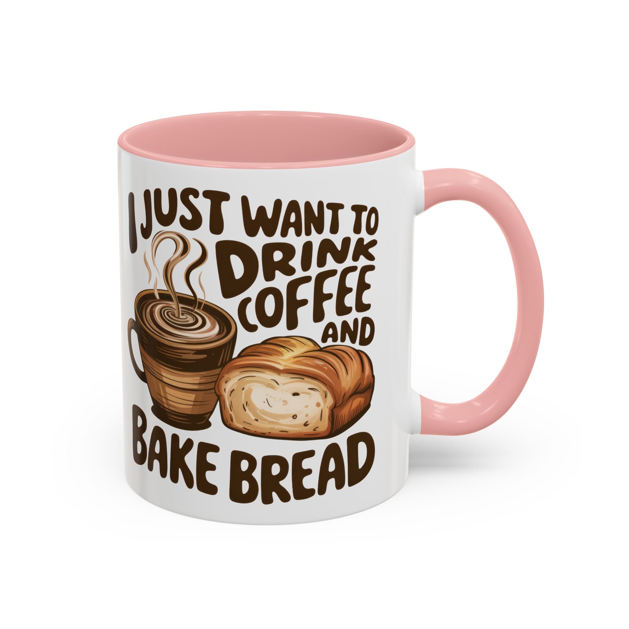 Cute Coffee & Bread Mug - Ideal for Baking Enthusiasts kitchen fun cozy