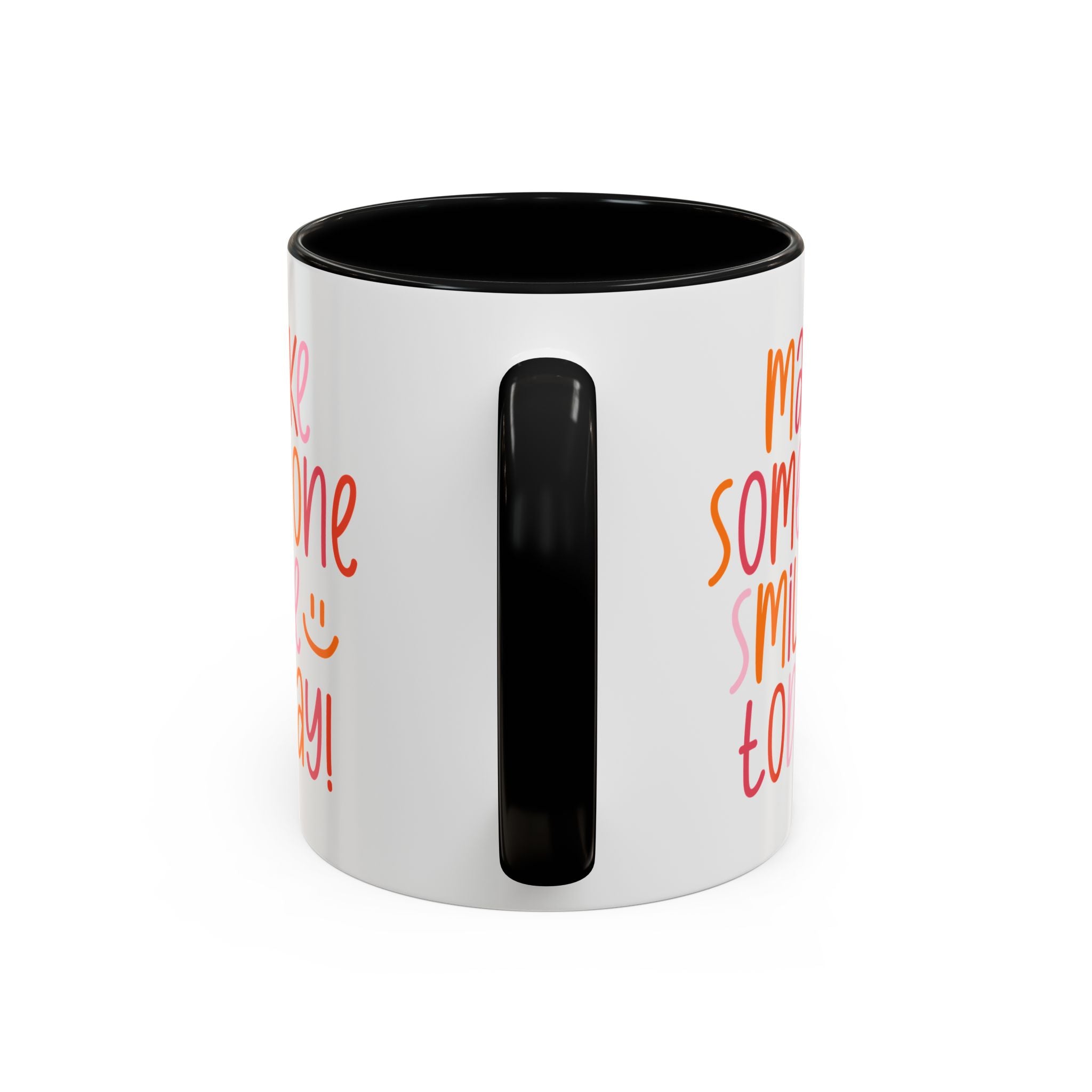 Motivational Coffee Mug - Make Someone Smile Today! - Gift for Friend, Inspirational, Cute Coffee Cup, Office Mug, Cheerful Drinkware