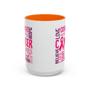 Inspirational Cancer Awareness Coffee Mug, Support Gift, Hope for Survivors, Breast Cancer Month, Motivational Mug, Encouragement Mug