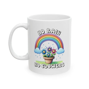 Rainbow Dreams Ceramic Mug - Cheerful Gift for Coffee Lovers, Inspirational Mug, Cute Tea Cup, Fun Custom Drinkware, Motivational Present