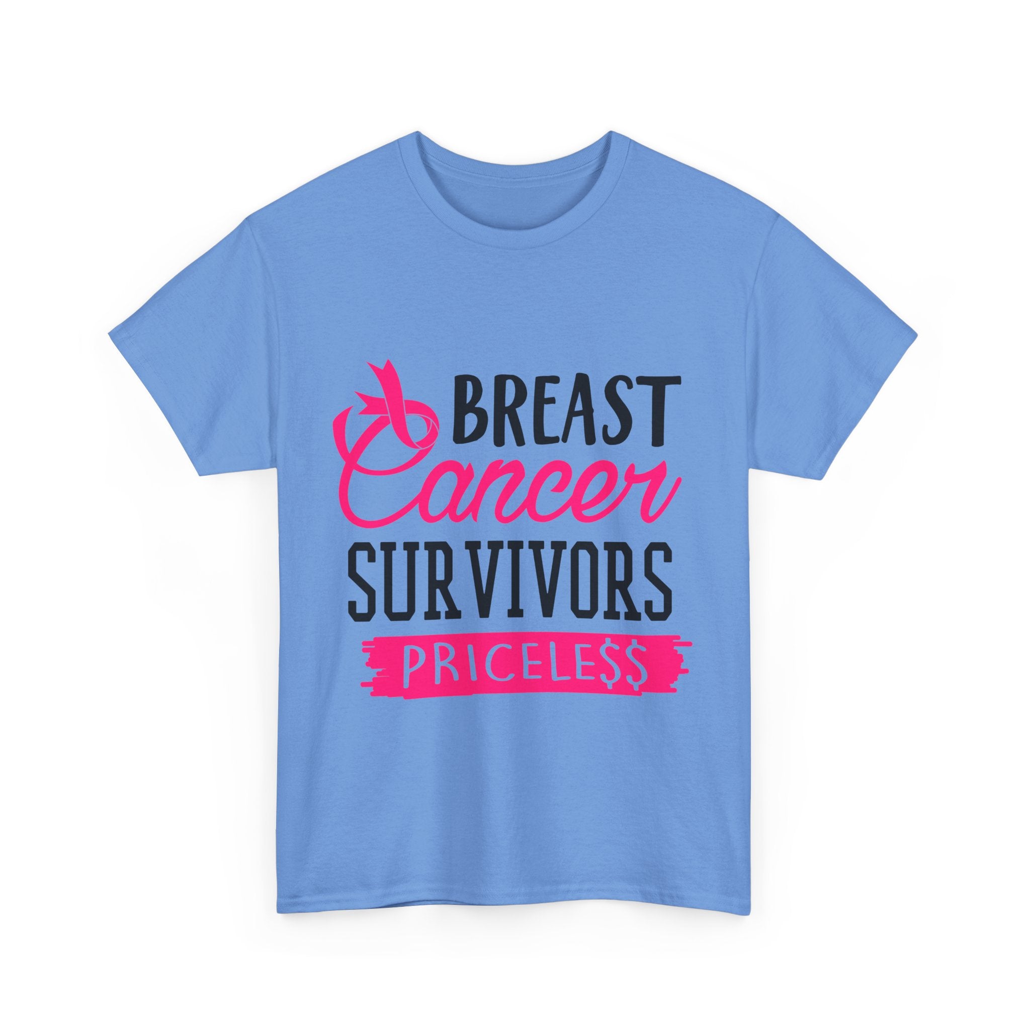 Breast Cancer Survivor Tee, Inspirational Shirt, Unisex Heavy Cotton Tee, Support Breast Cancer Awareness, Gift for Survivors