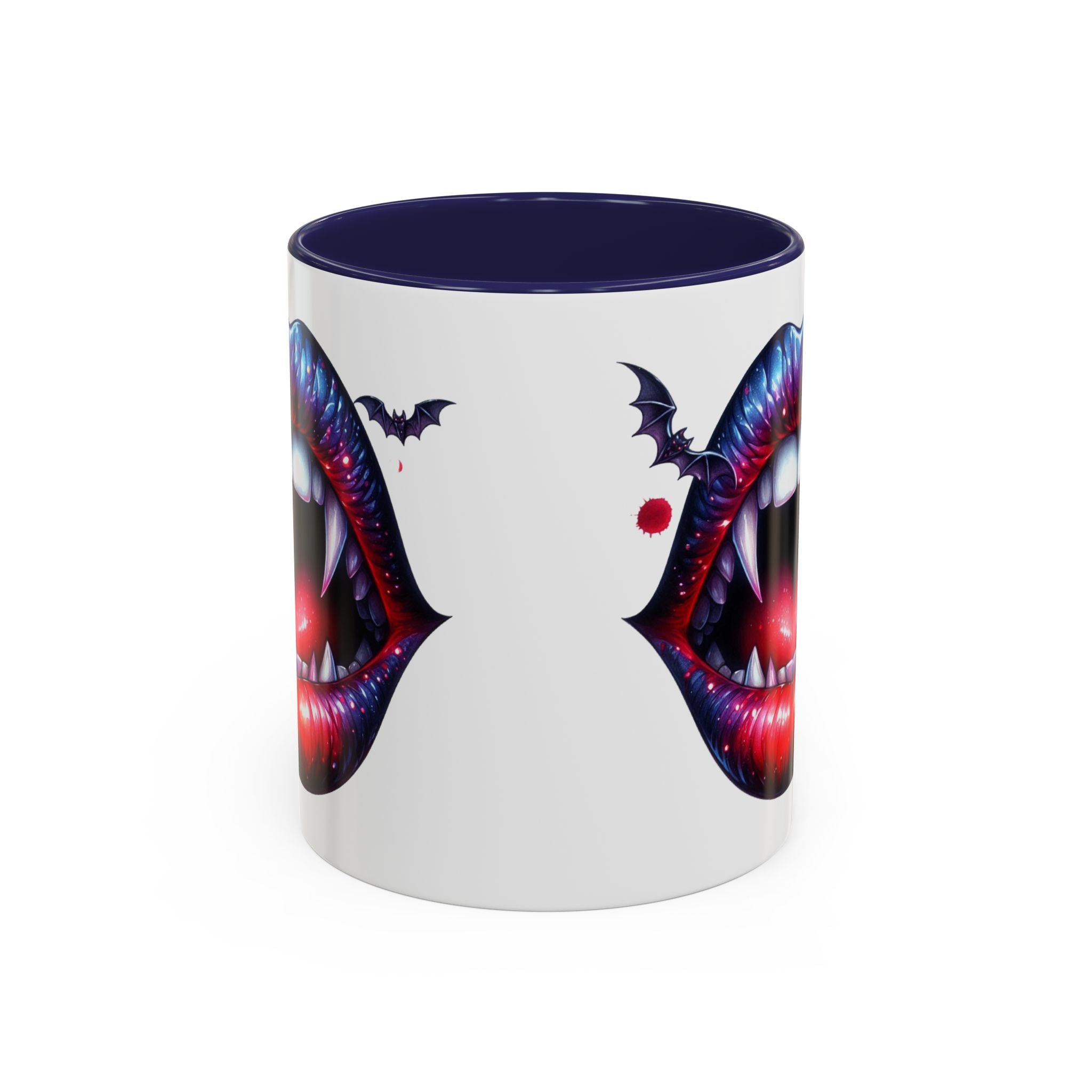 Vampire Lips Coffee Mug, Gothic Drinkware, Halloween Gift, Spooky Kitchen Decor, Vampires, Halloween Party Accessories