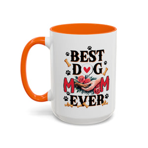 Best Dog Mom Ever Coffee Mug - Perfect Gift for Dog Lovers, Pet Moms, Animal Lovers, Dog-Themed Kitchen Decor, Best Friend Gift