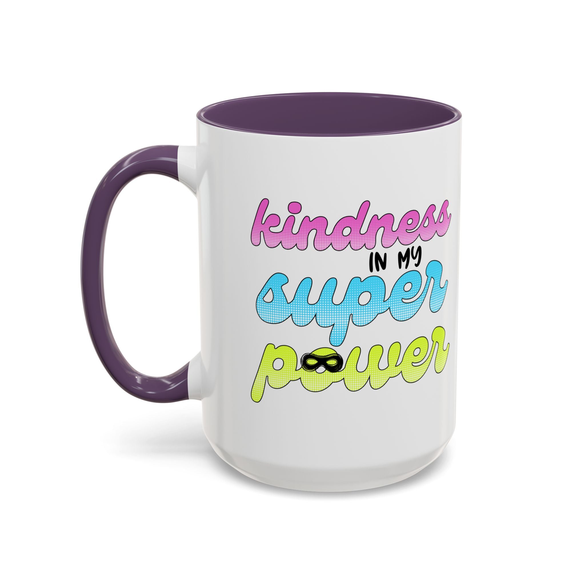 Kindness Superpower Coffee Mug, Inspirational Gift for Friends, Motivational Work Mug, Cute Drinkware for All Occasions, Unique