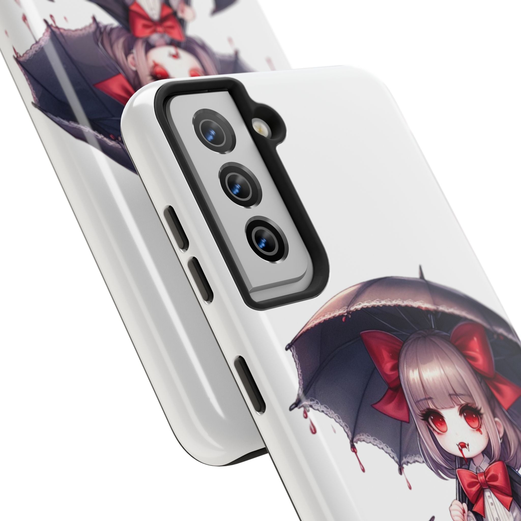 vampire girl horror art Tough Phone Cases