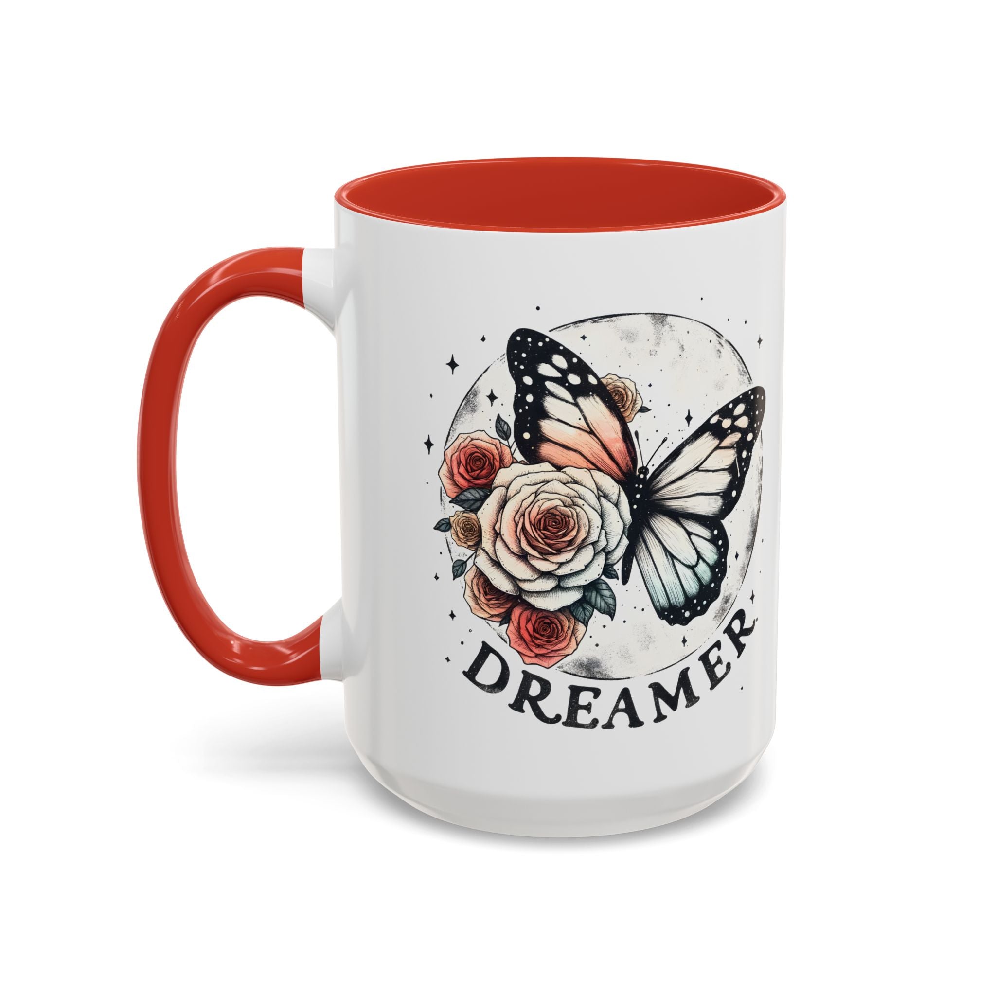 Dreamer Butterfly Coffee Mug - Stylish Accent for Creatives positive vibe freedom nature lover