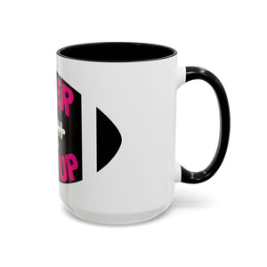 Inspirational Breast Cancer Awareness Coffee Mug - Never Give Up, Motivational Gift, Supportive Keepsake, Home or Office Decor