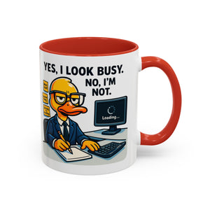Funny Office Mug, Quirky Coffee Cup, Duck Humor Mug, Gift for Coworkers, Cute Desk Mug