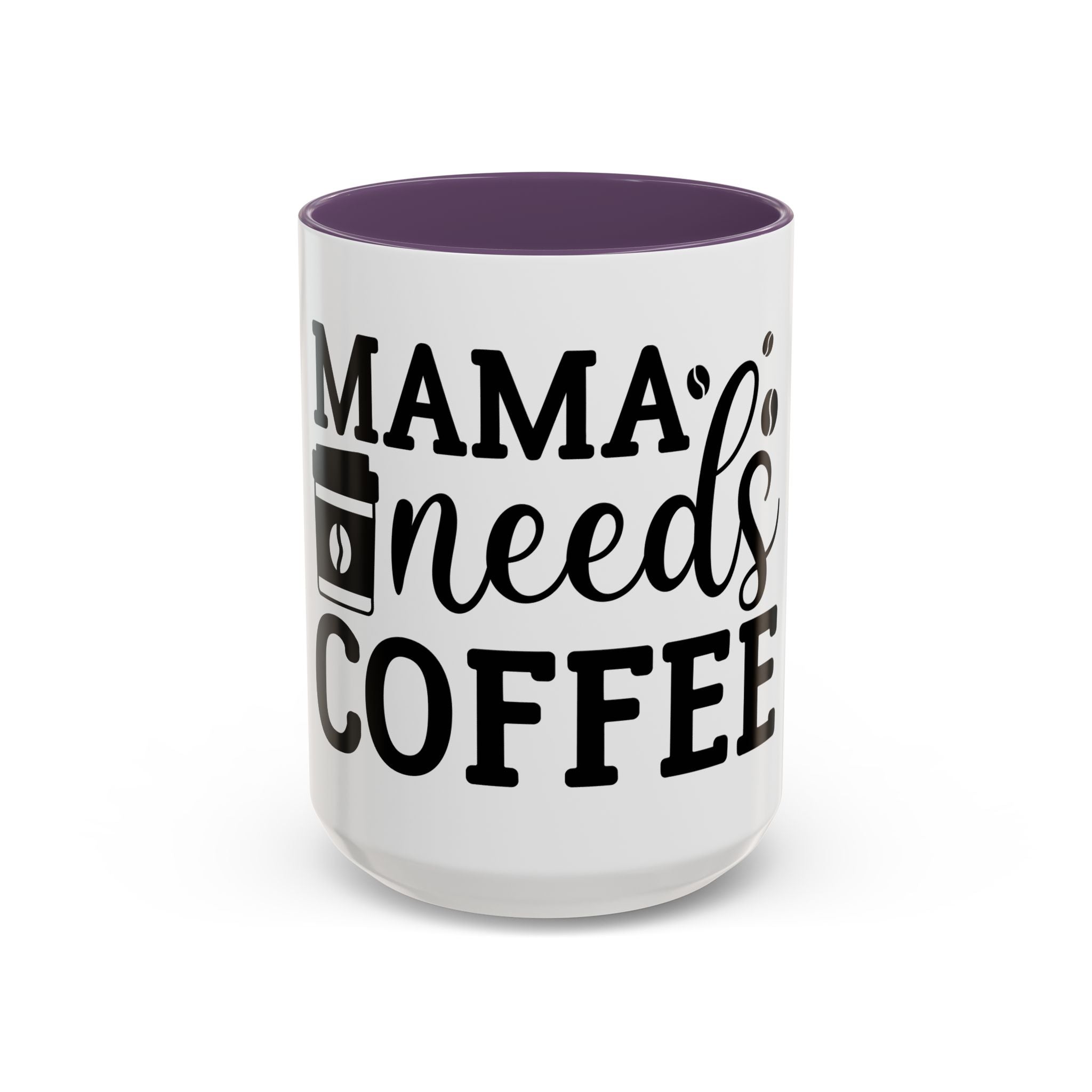 mama needs coffee funny humor Accent Coffee Mug (11, 15oz) mother gift