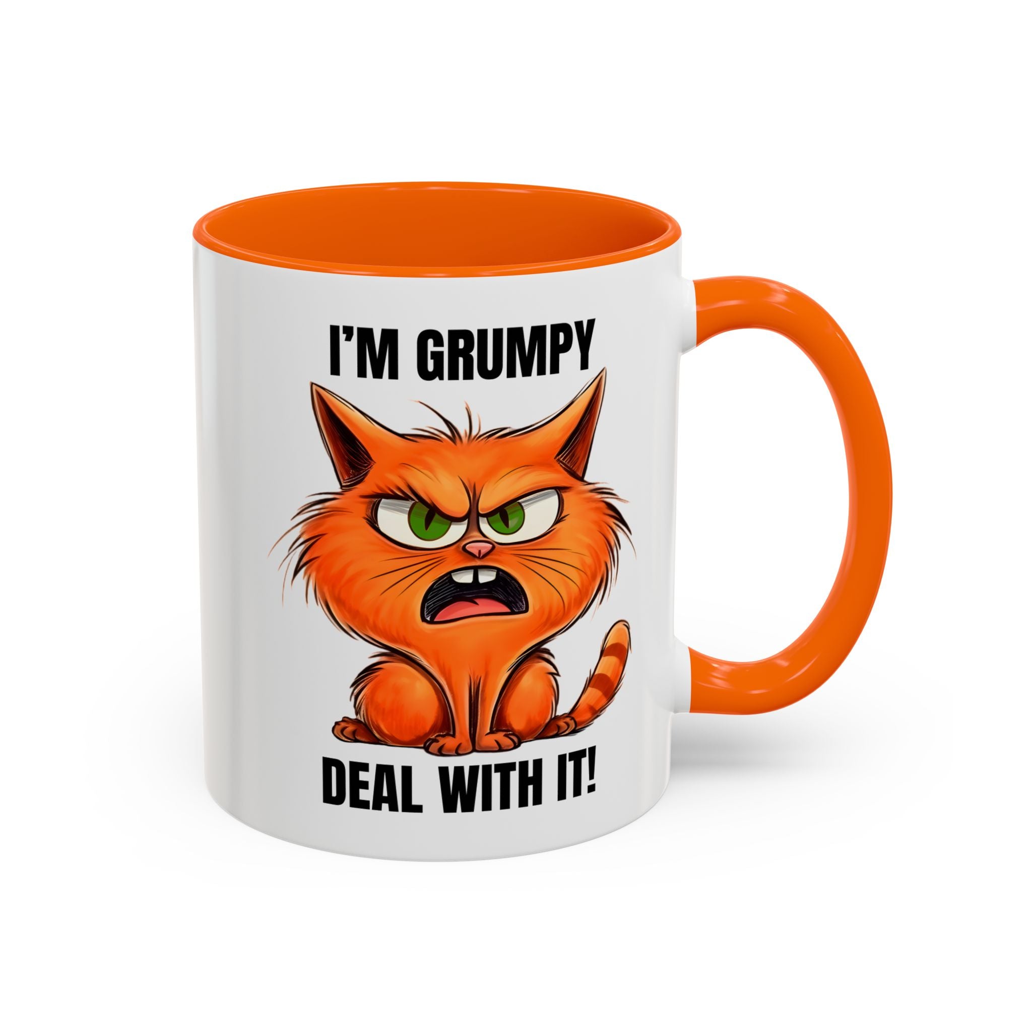 Grumpy Cat Coffee Mug, Funny Cat Mug, Gift for Cat Lovers, Office Coffee Cup, Humor Mug, 11oz 15oz