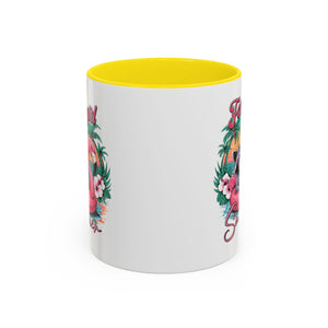 Feral Girl Summer Coffee Mug - Accent Design for Animal Lovers
