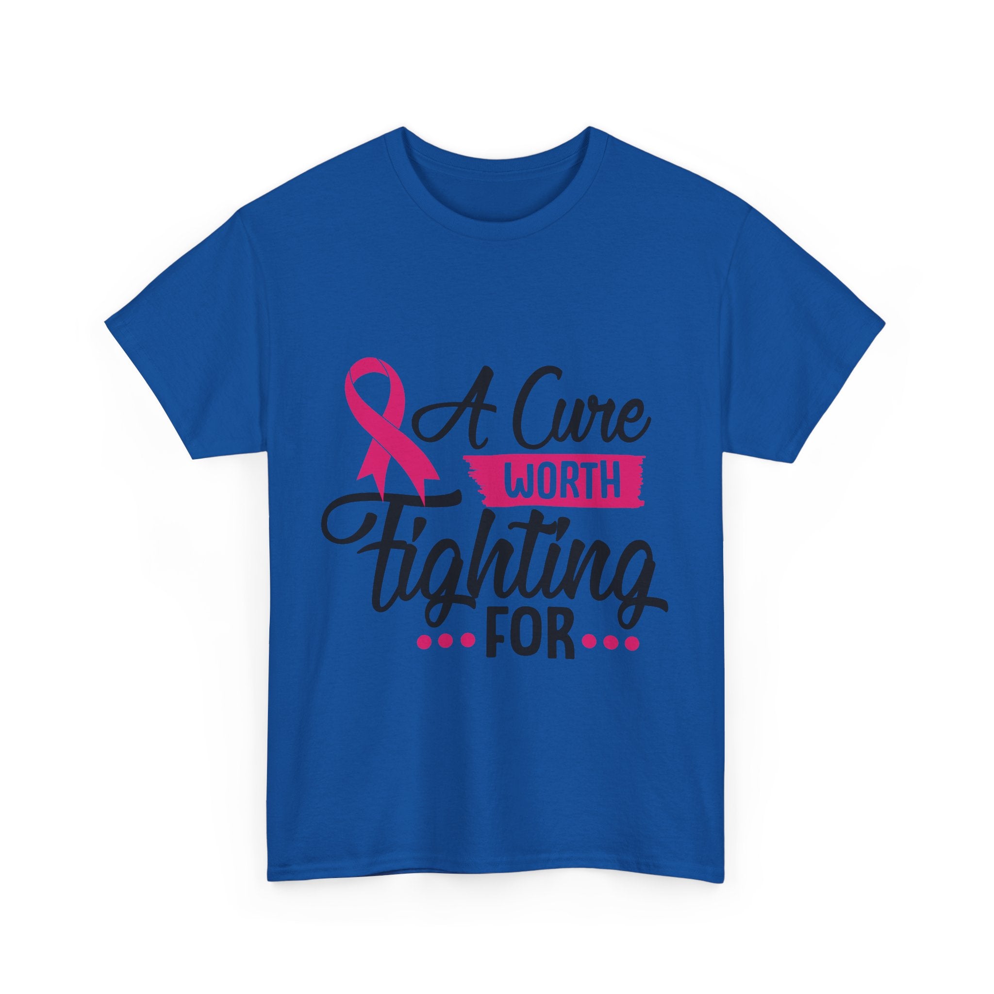 Breast Cancer Awareness Tee, A Cure Worth Fighting For Shirt, Unisex Support T-Shirt, Gift for Hope and Strength, Fundraising Apparel