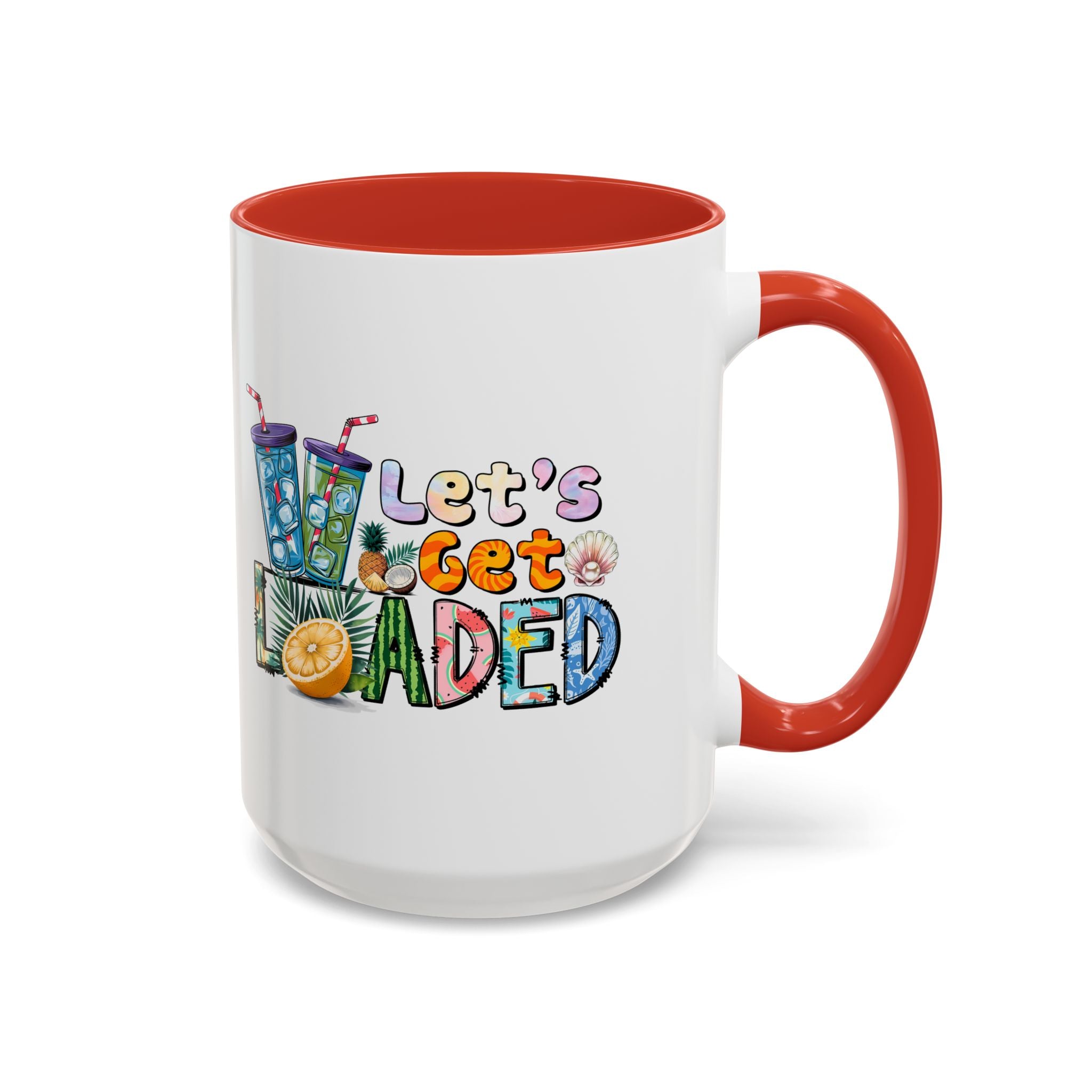 Colorful 'Let's Get Loaded' Coffee Mug - Fun Drinkware for Parties & Gatherings