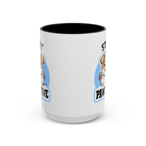 Cute Stay Pawsitive Coffee Mug - Perfect Gift for Dog Lovers mental health