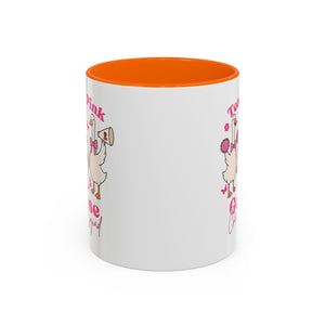 cancer awareness Team Pink Goose Cheer Squad Coffee Mug - Cute Animal Mug for Fun Gifts,   Home Decor/Office Use