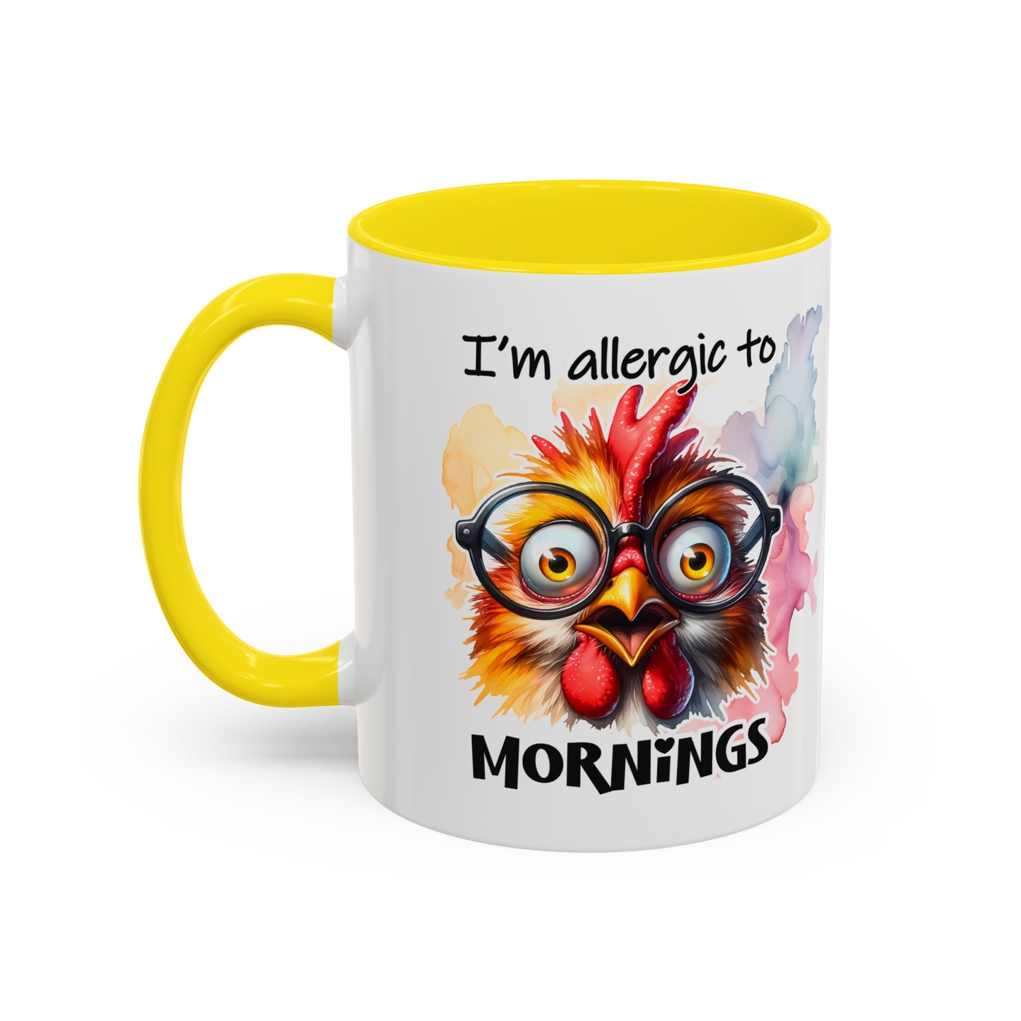 Funny Morning Coffee Mug, Gift for Coffee Lovers, Humorous Mug, Office Mug, Unique Cup for Mornings, Chicken Design