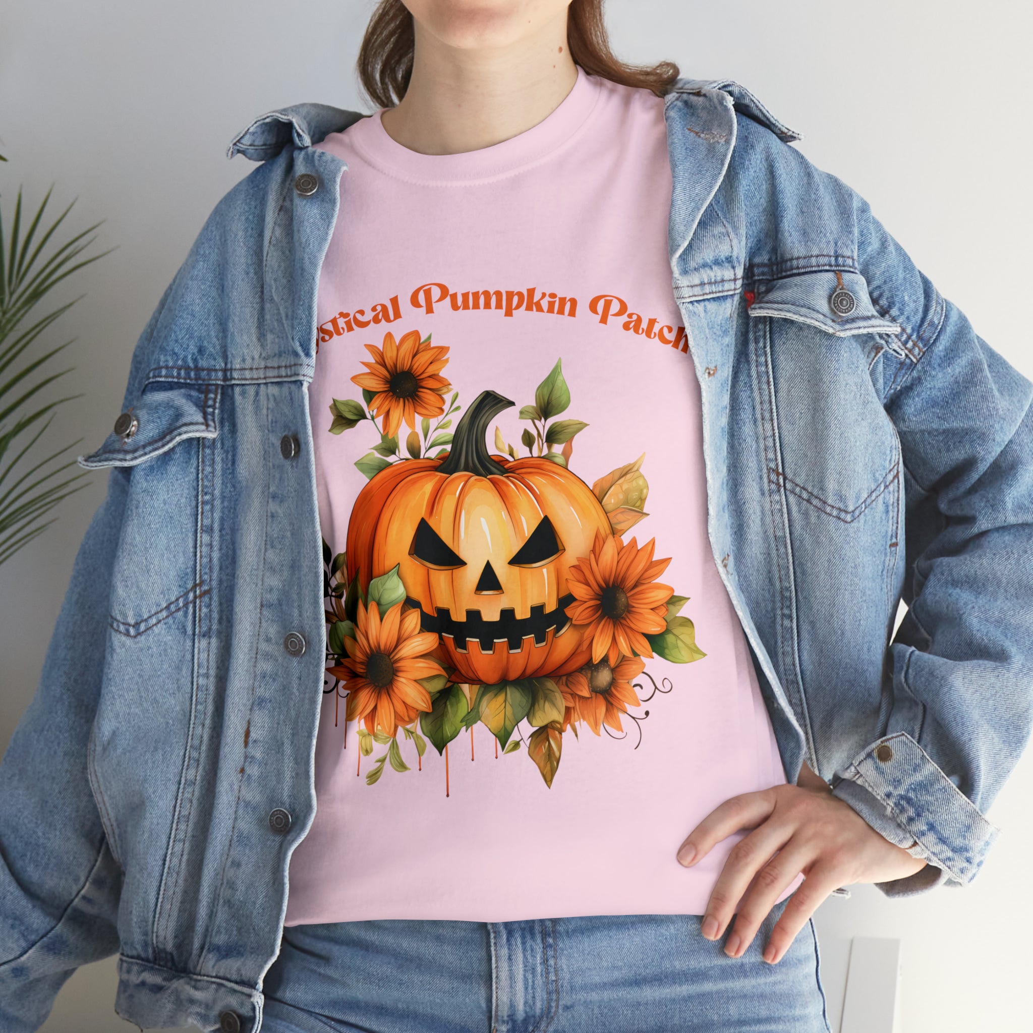 Halloween unisex t shirt mystical pumkin patch fall fun stocking stuffer Unisex Heavy Cotton Tee