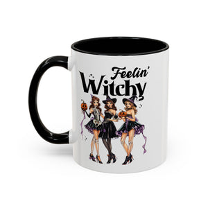 Witchy Accent Coffee Mug - Spooky Halloween Mug, Witchy Decor, Gift for Her, Fall Coffee Cup, Party Mug