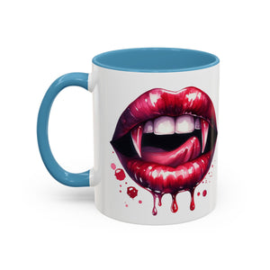 Gothic Vampire Teeth Coffee Mug – Perfect for Halloween, Spooky Occasions, Gift for Horror Lovers, Unique Accent Cup
