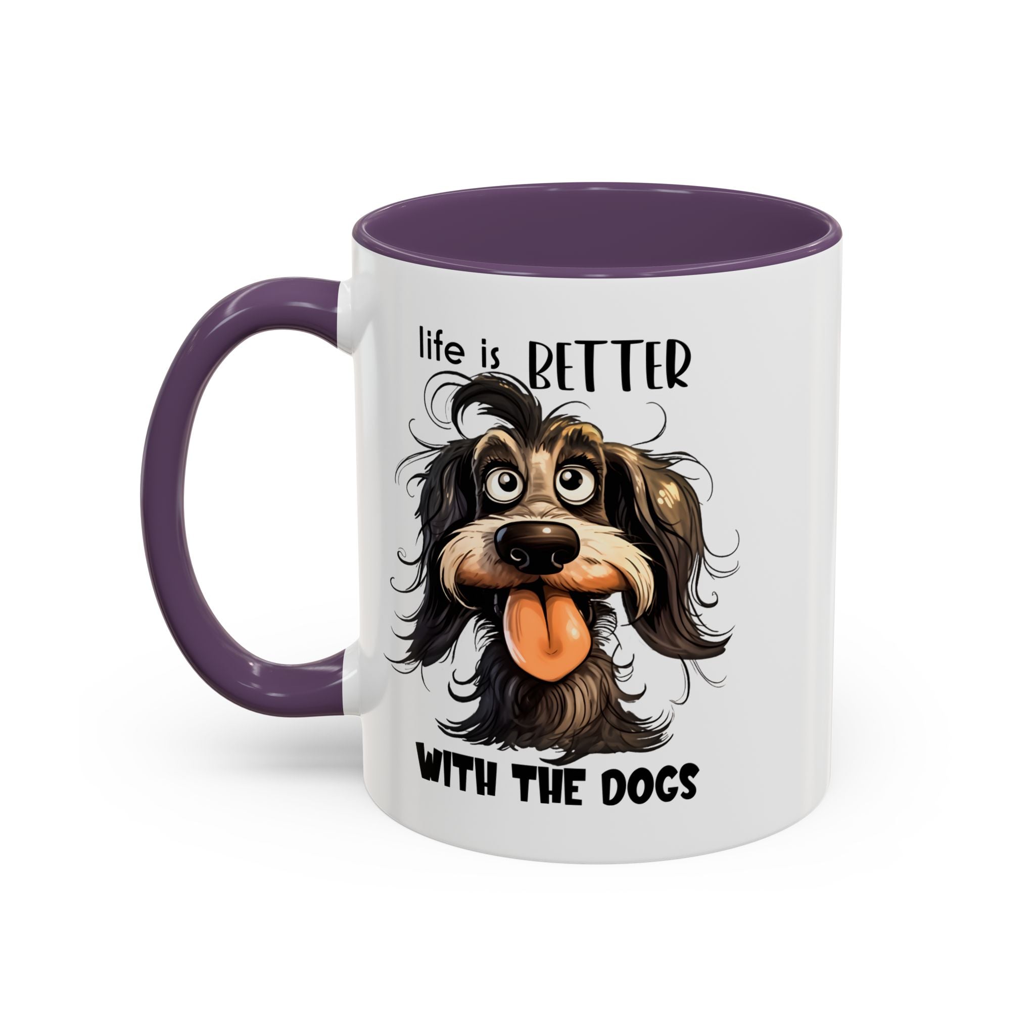 Life is Better with Dogs Coffee Mug - Cute Dog Lover Gift, Animal Themed Mug, Pet Owner Present, Fun Coffee Cup, Gift for Him/Her