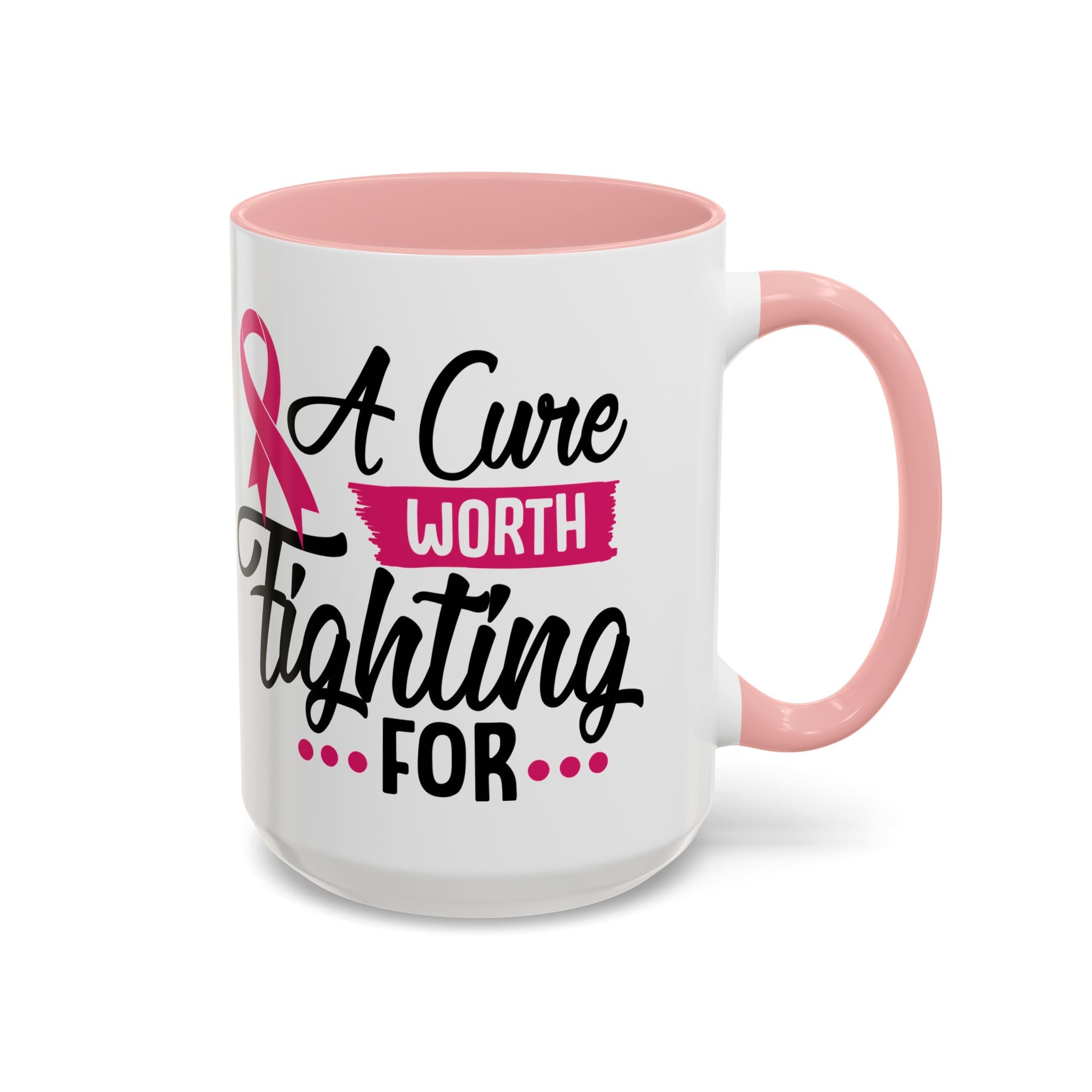 Inspirational Breast Cancer Awareness Mug, Supportive Gift for Fighters, 11oz & 15oz Coffee Cup - Perfect for Fundraisers, Hope, [...]