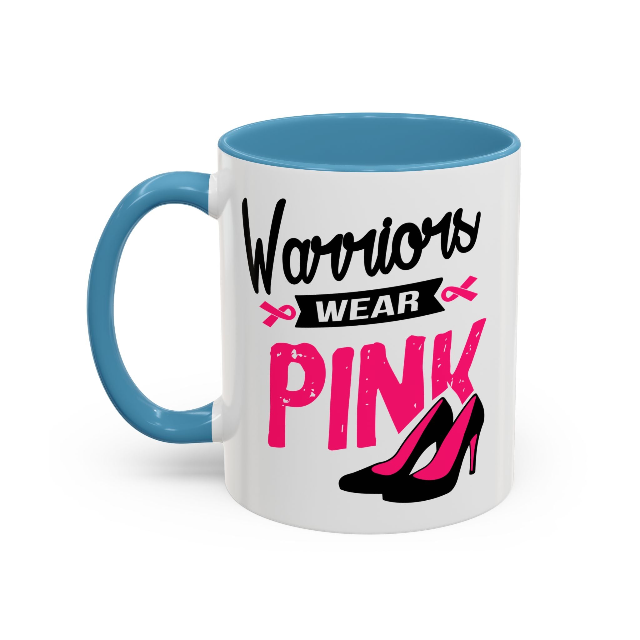 Breast Cancer Awareness Coffee Mug, Inspirational Gift, Warrior Mug, Pink Ribbon Awareness, Supportive Beverage Cup