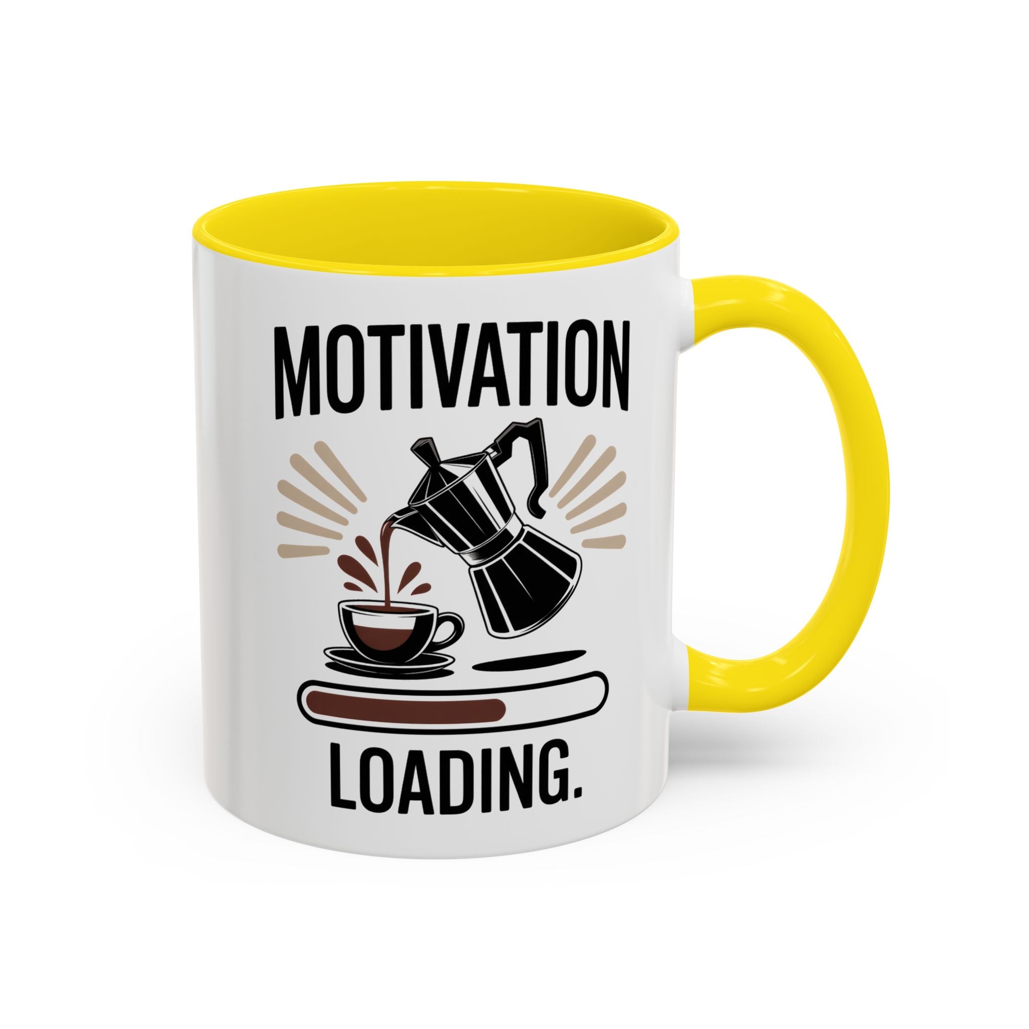 Motivation Loading Coffee Mug - Stylish 11oz & 15oz Accent Mug for Coffee Lovers
