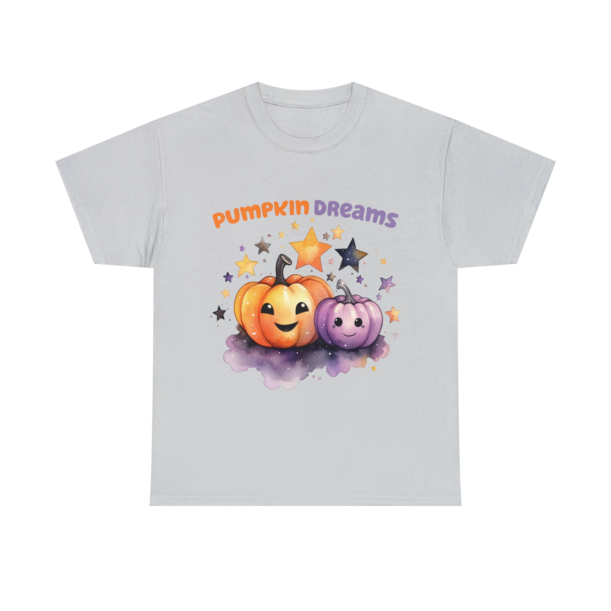 Halloween t shirt pumpkin dreams pastel colors gift for whole family fall fun stocking stuffer Unisex Heavy Cotton Tee