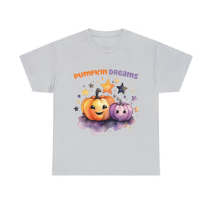 Halloween t shirt pumpkin dreams pastel colors gift for whole family fall fun stocking stuffer Unisex Heavy Cotton Tee