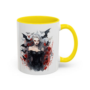 Gothic Coffee Mug, Dark Aesthetic Cup, Halloween Drinkware, Vampire Themed Gift, Horror Mug, Witchy Kitchen Decor