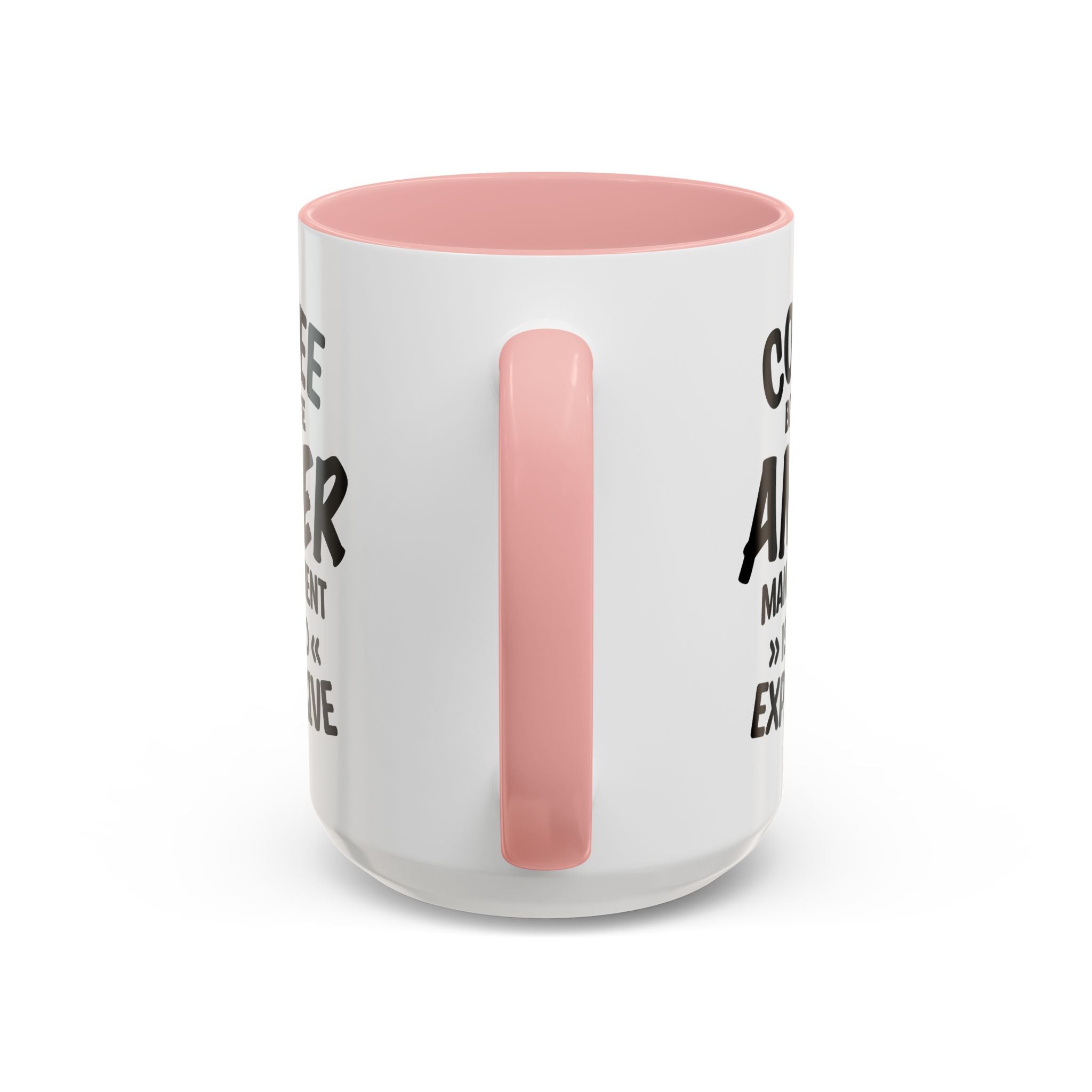Funny Anger Management Coffee Mug, Gift for Coffee Lovers, Stress Relief, Black Accent, Humorous Cup for Friends, Office Humor, Funny Gifts