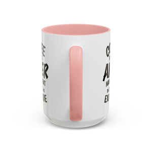 Funny Anger Management Coffee Mug, Gift for Coffee Lovers, Stress Relief, Black Accent, Humorous Cup for Friends, Office Humor, Funny Gifts