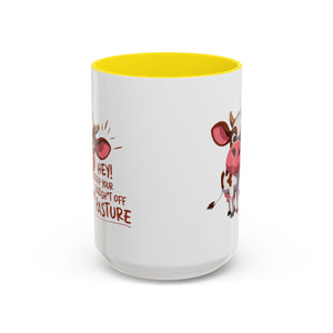 Funny Cow Coffee Mug – Perfect Gift for Farmers, Cow Lovers, Humor Fans, Cute Kitchen Decor, Office Coffee Cup