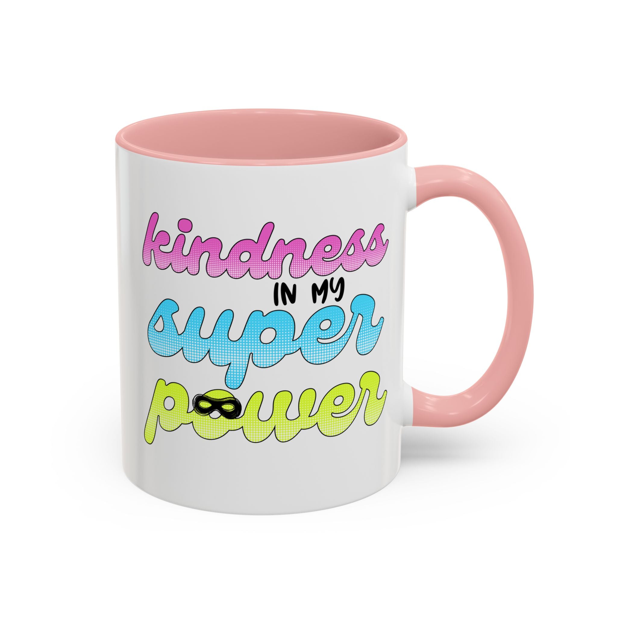 Kindness Superpower Coffee Mug, Inspirational Gift for Friends, Motivational Work Mug, Cute Drinkware for All Occasions, Unique