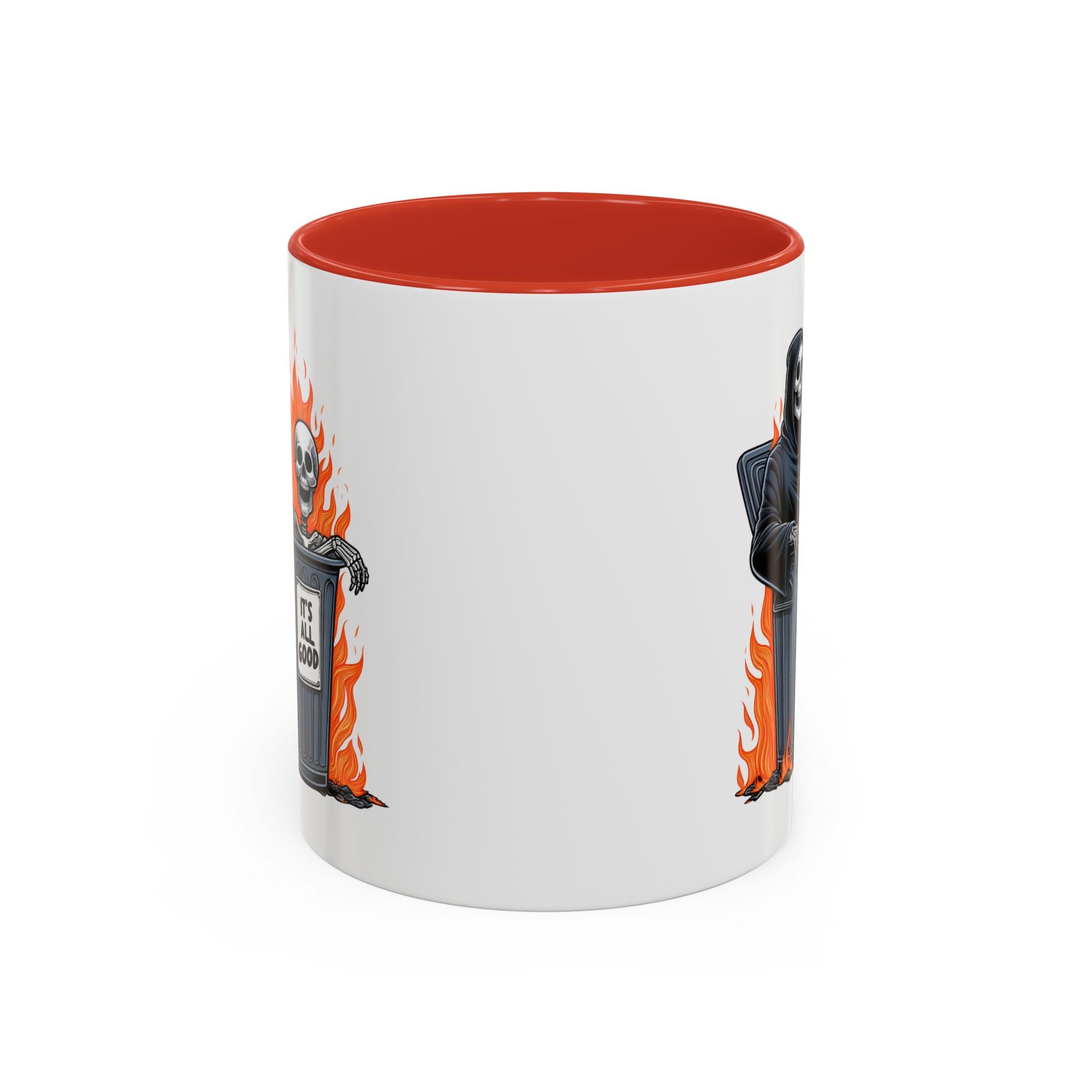 Funny Grim Reaper Coffee Mug - Perfect for Halloween, Gift for Friends, Quirky Kitchen Decor, Novelty Drinkware