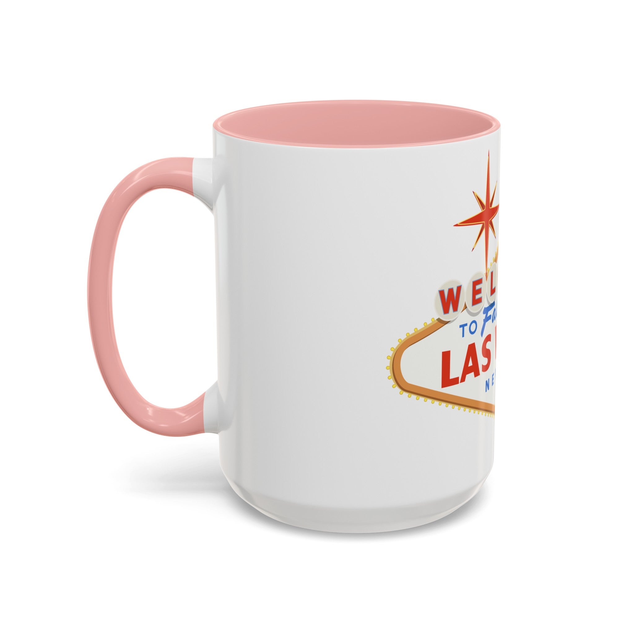 Las vegas sign Accent Coffee Mug (11, 15oz) by the x m world
