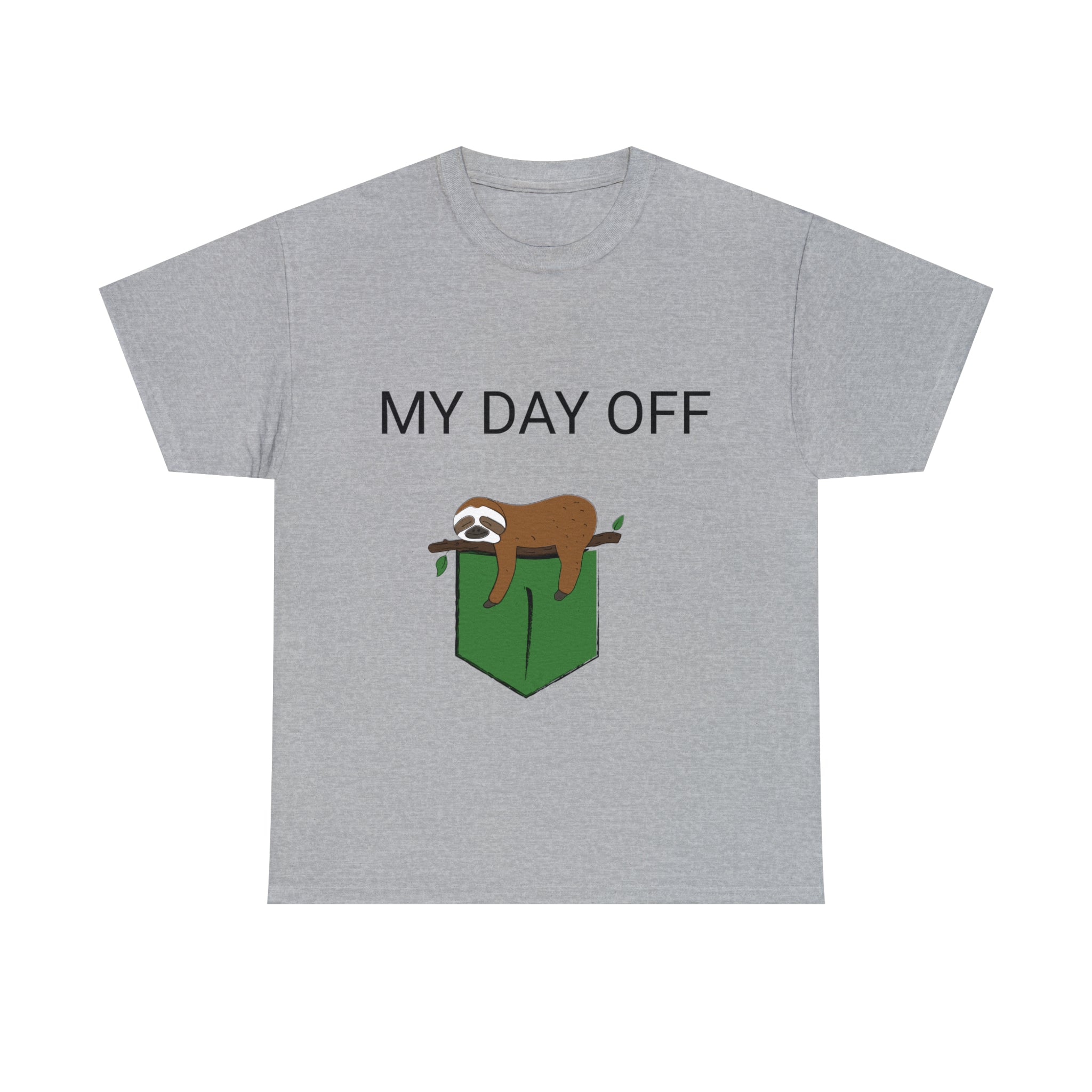 Lazy my day off  Unisex Heavy Cotton Tee funny humor t shirt for men and women