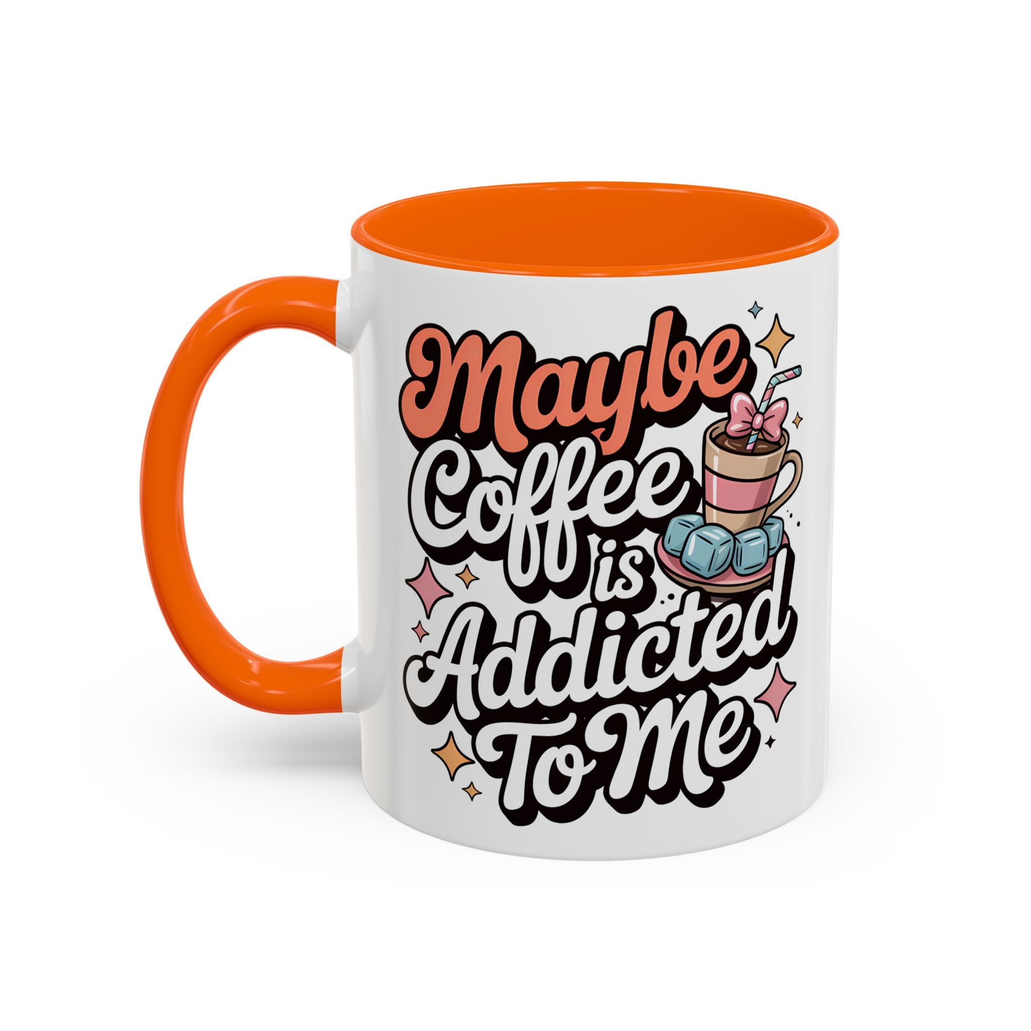 Coffee Addict Accent Mug - Fun Design for Coffee Lovers