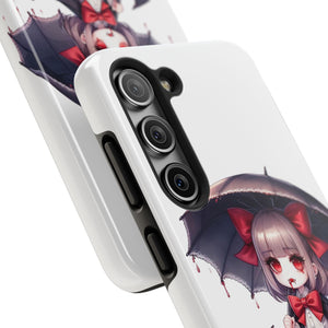 vampire girl horror art Tough Phone Cases