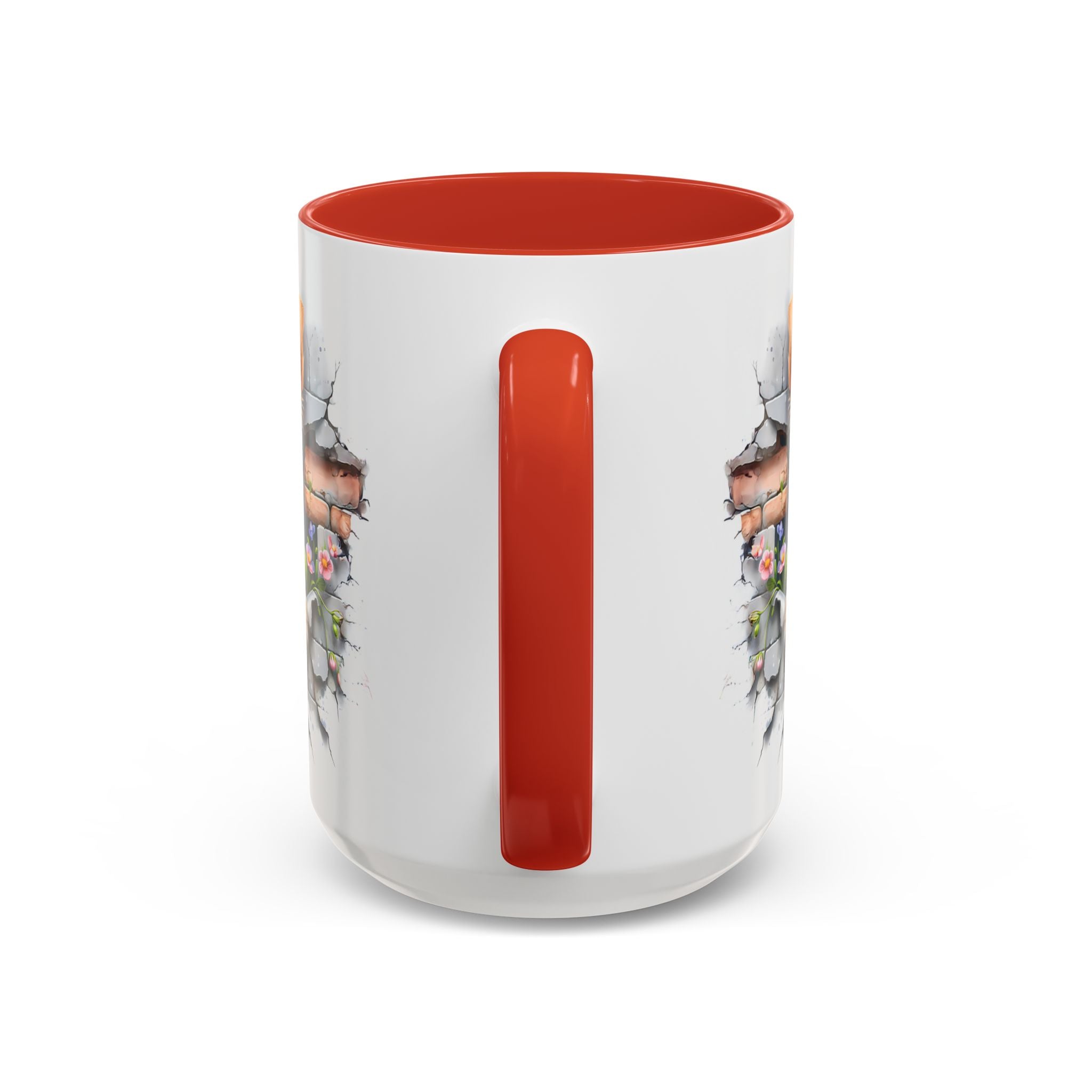 Cute Dog Peeking Coffee Mug, Pet Lover Gift, Yorkshire Terrier Mug, Animal Lover Coffee Cup, Dog-Themed Drinkware, Doggie Mug
