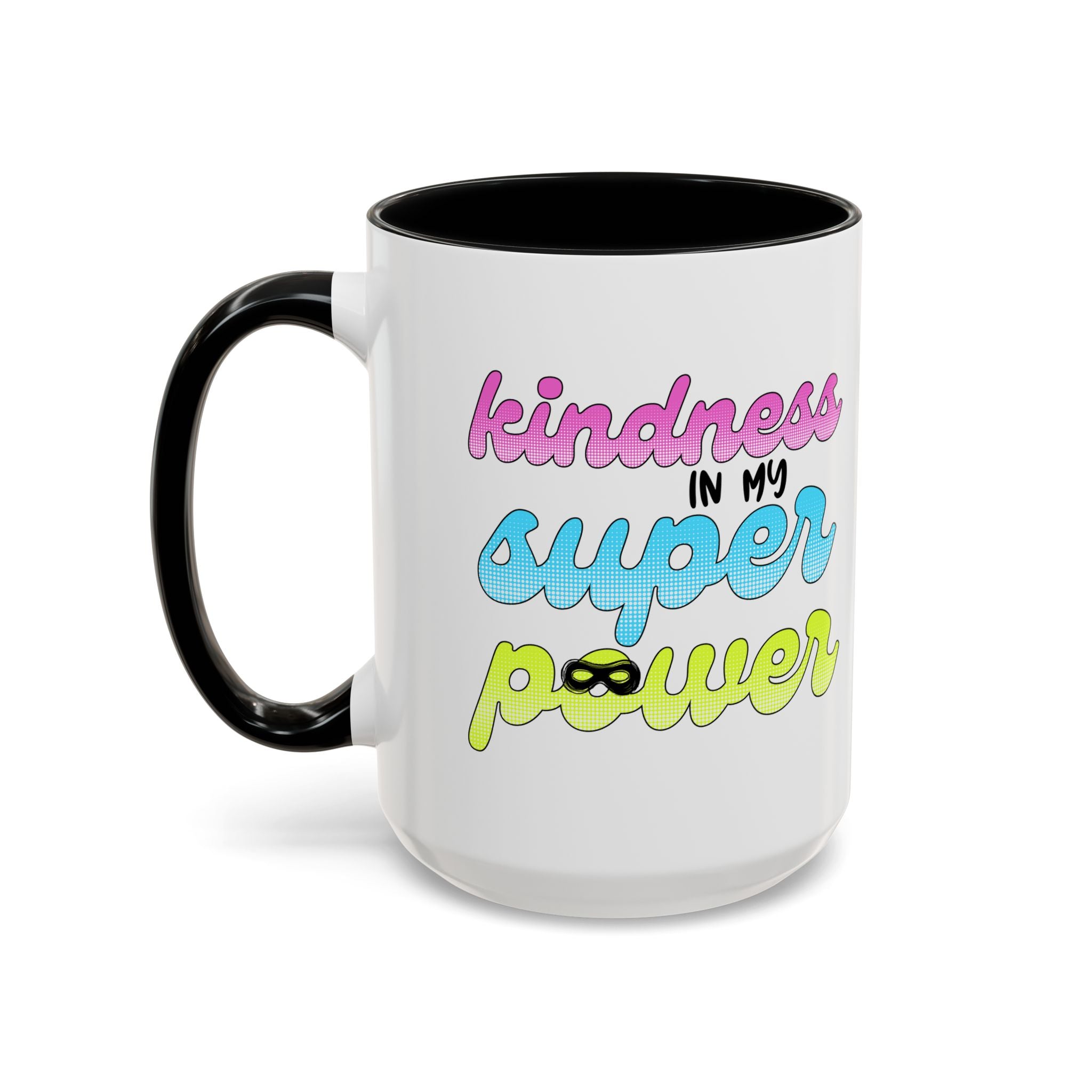 Kindness Superpower Coffee Mug, Inspirational Gift for Friends, Motivational Work Mug, Cute Drinkware for All Occasions, Unique