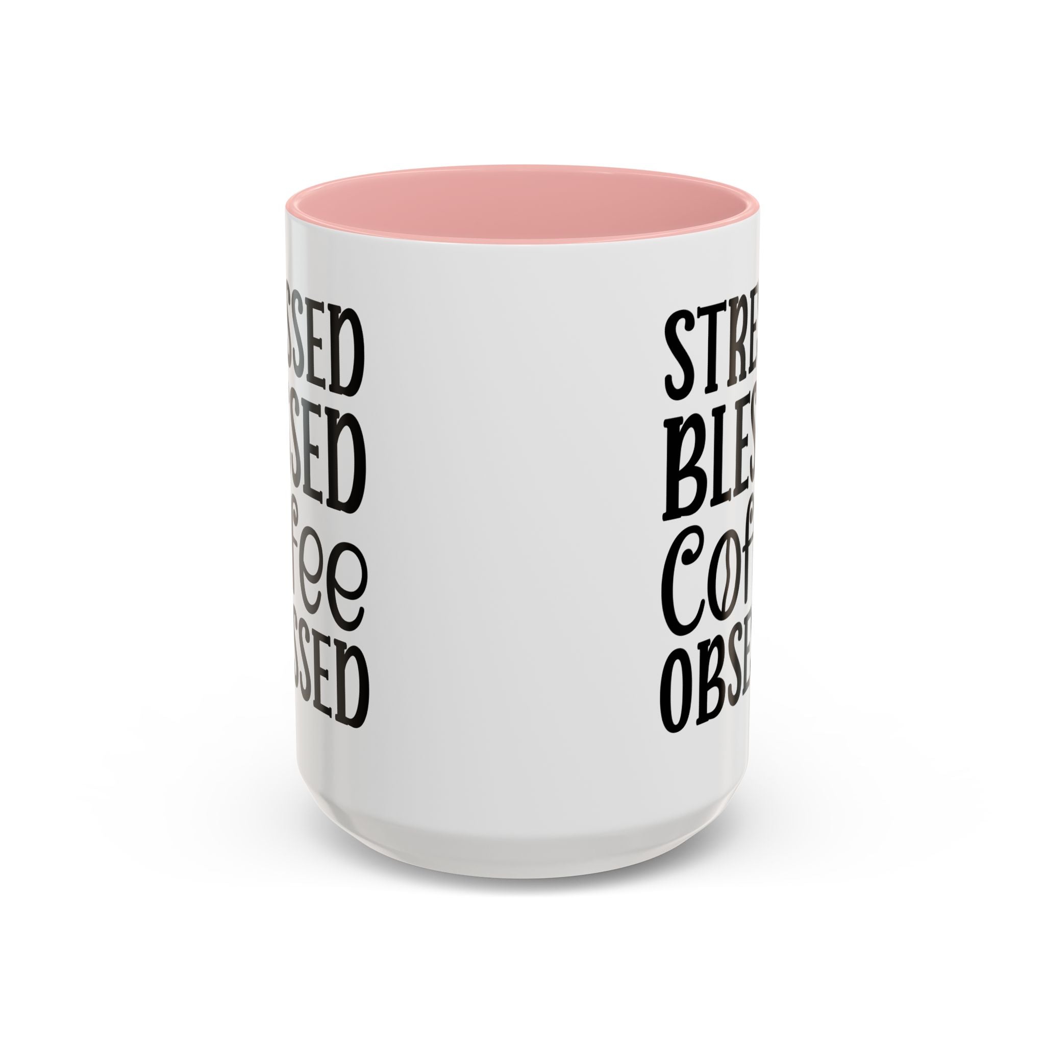 Stressed Blessed Coffee Obsessed Mug, Motivational Coffee Mug, Gift for Coffee Lovers, Funny Office Mug, Self-Care Gift Idea