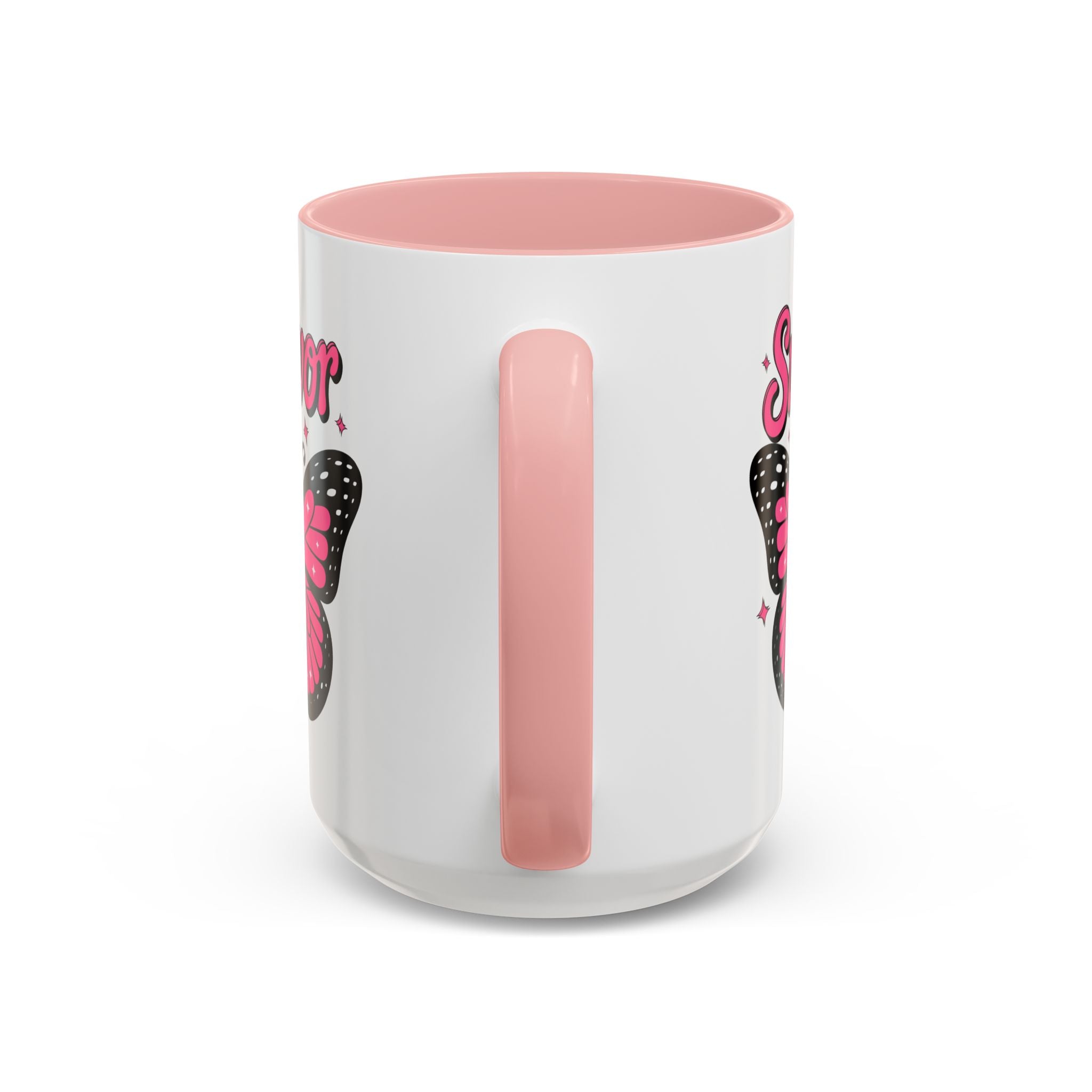 Survivor Butterfly Coffee Mug, Inspirational Gift, Pink Ribbon Mug, Breast Cancer Awareness, Empowerment Cup, Motivational Drinkware