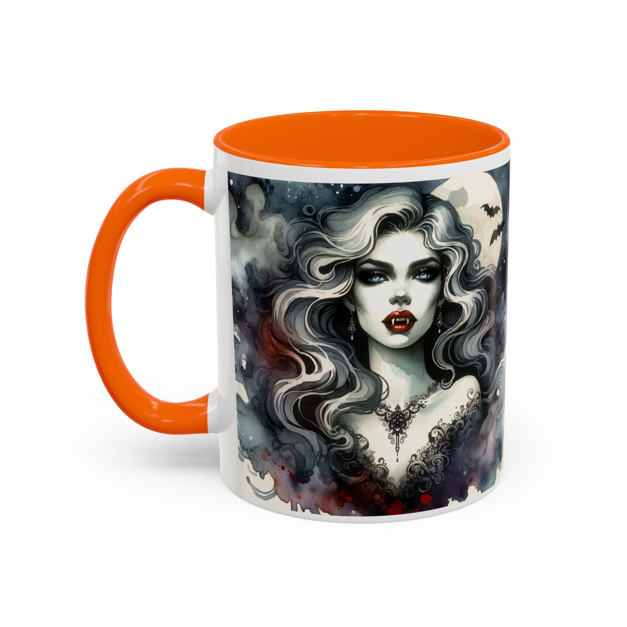 Gothic vampire Elegance Coffee Mug,  Halloween Decor, Dark Art Mug, Spooky Homeware
