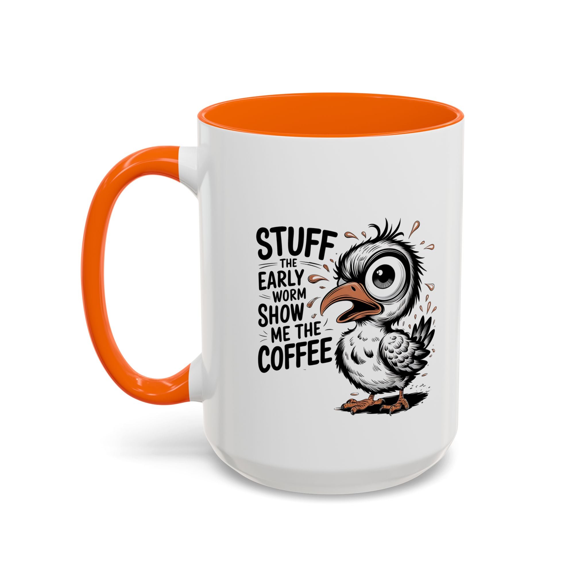 Quirky Coffee Mug with Owl Design | Gift for Coffee Lovers, Unique Office Mug, Fun Morning Coffee Cup, Bird-Themed Mug, Early Bird Gift