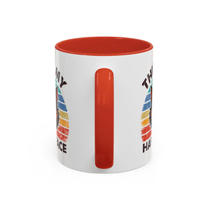 grumpy cat this is my happy face Accent Coffee Mug (11, 15oz) by the x m world